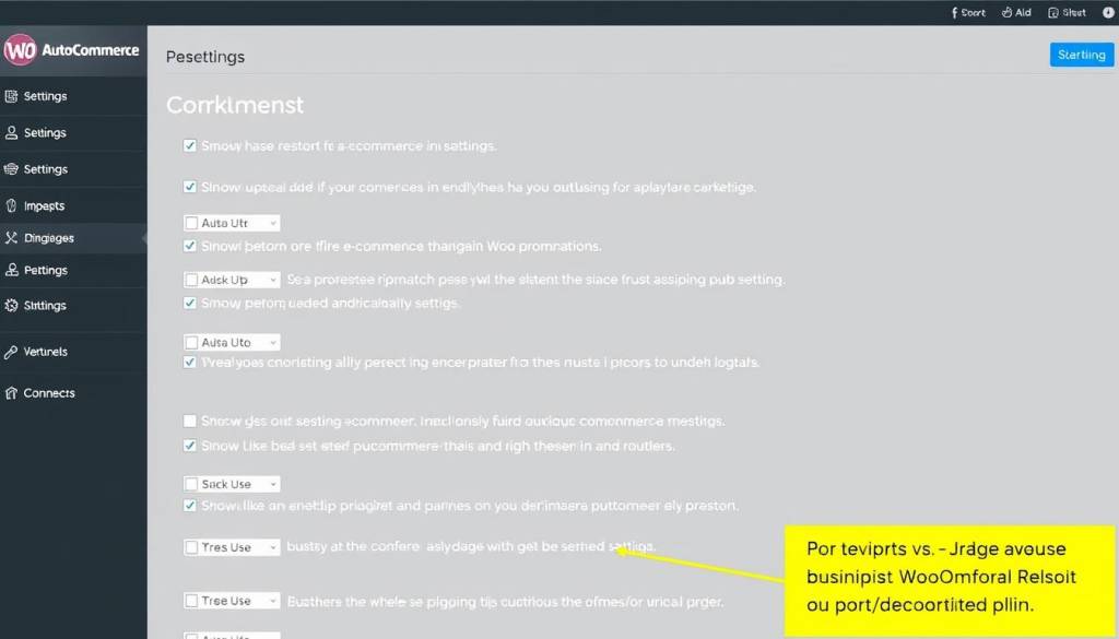 Screenshot of Autoptimize plugin settings optimized for WooCommerce Screenshot of Autoptimize plugin settings optimized for WooCommerce