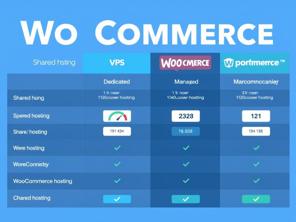 Comparison of different hosting types optimized for WooCommerce with speed metrics Comparison of different hosting types optimized for WooCommerce with speed metrics