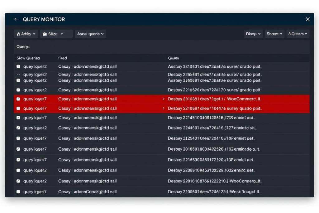 Query Monitor plugin showing database queries for WooCommerce Query Monitor plugin showing database queries for WooCommerce